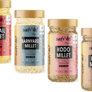 Amwel Combo Foxtail Millet + BarnyardMillet + Kodo Millet + Little Millets ( 400g x 4) Mixed Millet  (1.6 kg, Pack of 4)