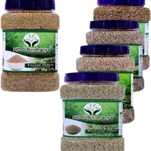 HDC SIRIDHANYA Unpolished organic grain combo millets Foxtail Millet  (900 g, Pack of 5)